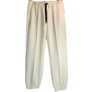 NWT Langston Womens Kensie Pintuck White Jogger Pant L REVOLVE $150 Cottagecore